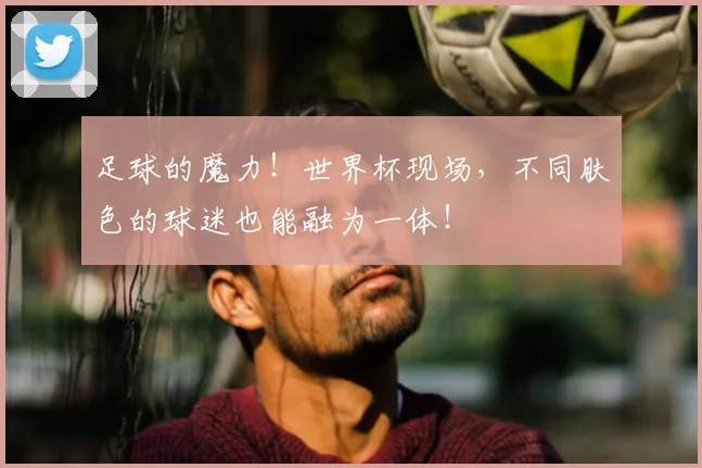 足球的魔力！世界杯现场，不同肤色的球迷也能融为一体！